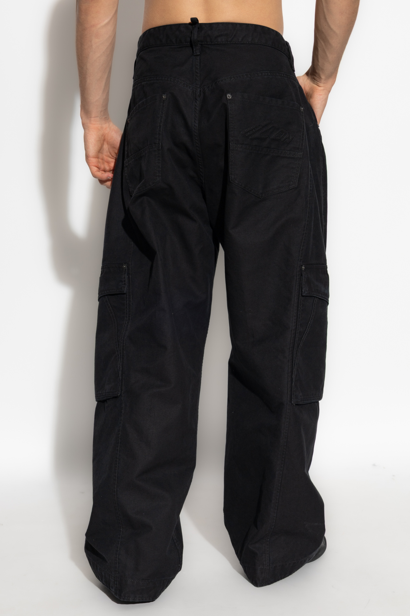 【関税&送料込み】Dsquared2 Trousers Black Trousers with logo Dsquared2 - Vitkac AS